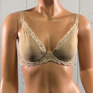 *Natori Women’s Nude Feathers Contour Underwire Bra Sz 32DD